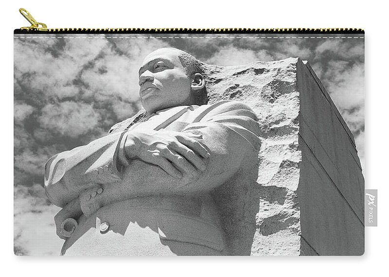 Martin Luther King Jr. Zip Pouch featuring the photograph Martin Luther King Jr. Memorial by Edward Fielding
