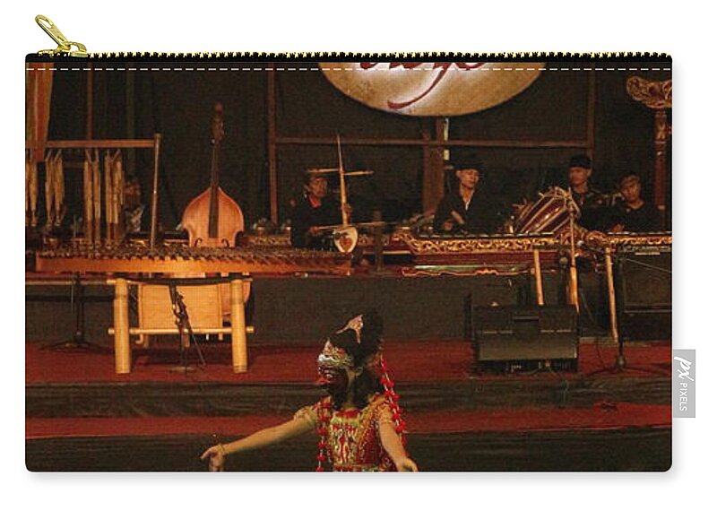 Dance Carry-all Pouch featuring the photograph Mask Dance by Lingga Tiara Setiadi