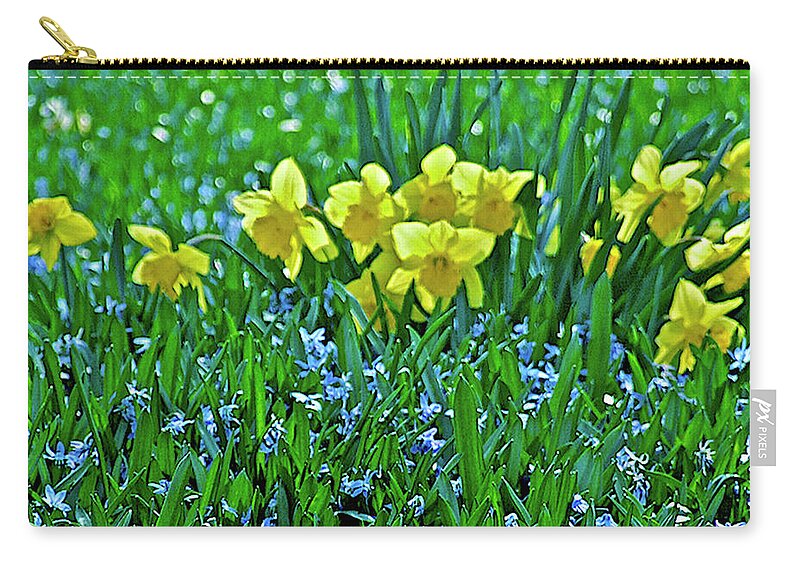 Spring Flowers Zip Pouch featuring the photograph May Day 19 by Janis Senungetuk
