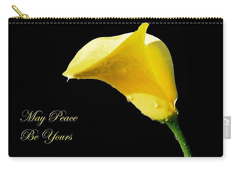 Peace Carry-all Pouch featuring the photograph May Peace Be Yours by Nancy Ayanna Wyatt