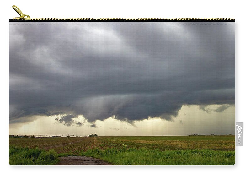 Nebraskasc Zip Pouch featuring the photograph McLuvn Nebraska Thunderstorms 023 by NebraskaSC
