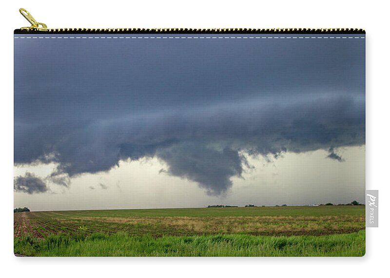 Nebraskasc Zip Pouch featuring the photograph McLuvn Nebraska Thunderstorms 026 by NebraskaSC