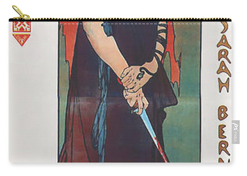 Medea Zip Pouch featuring the painting Medea by Alphonse Mucha