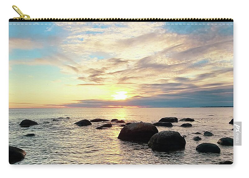 Meditation Moments Zip Pouch featuring the photograph Meditation Moments by Christina McGoran