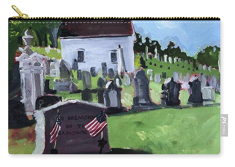 Unknown Soldier Carry-all Pouch featuring the painting Memorial Day by Cyndie Katz