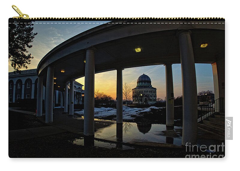 Capital District Zip Pouch featuring the photograph Memorial Reflections by Neil Shapiro