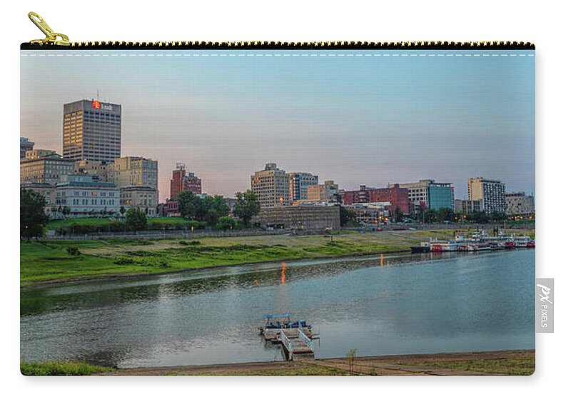Memphis Zip Pouch featuring the photograph Memphis in the Morning by Rod Best