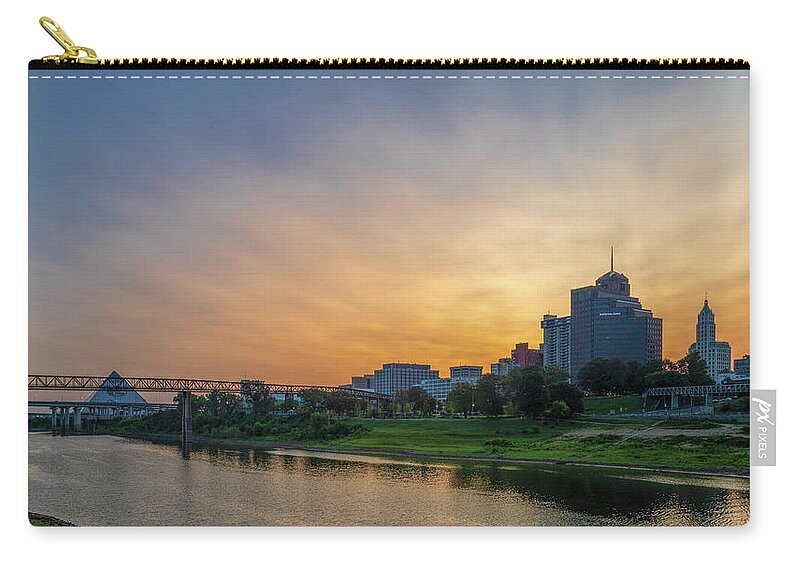 Sunrise Carry-all Pouch featuring the photograph Memphis Sunrise by Rod Best