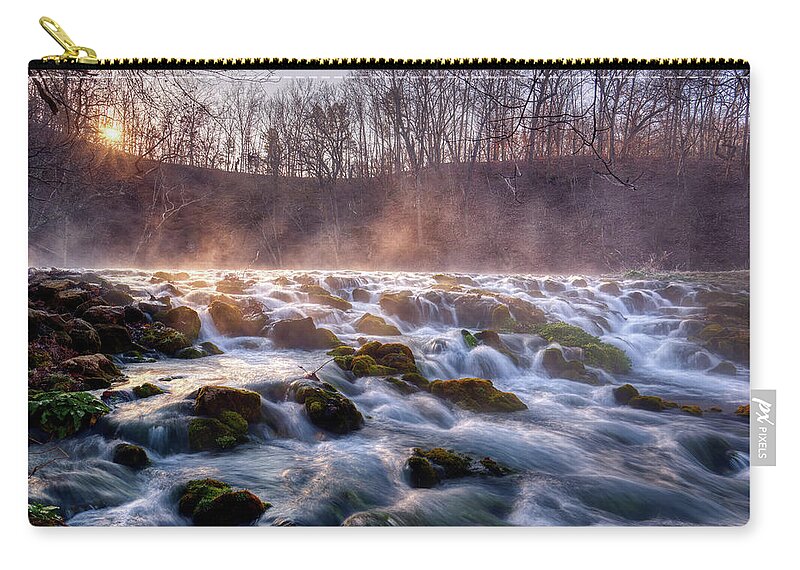 Sunrise Carry-all Pouch featuring the photograph Meramac Spring II by Robert Charity
