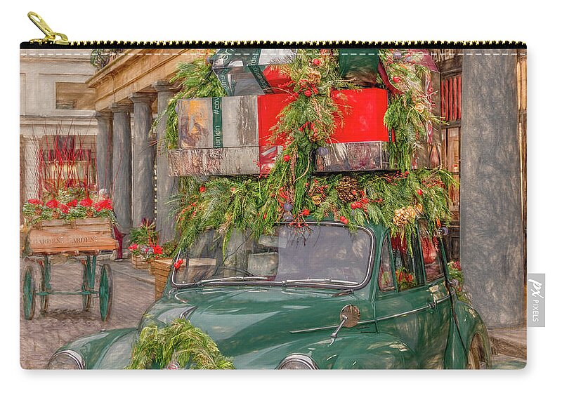 Covent Market Carry-all Pouch featuring the photograph Merry Christmas From London by Marcy Wielfaert