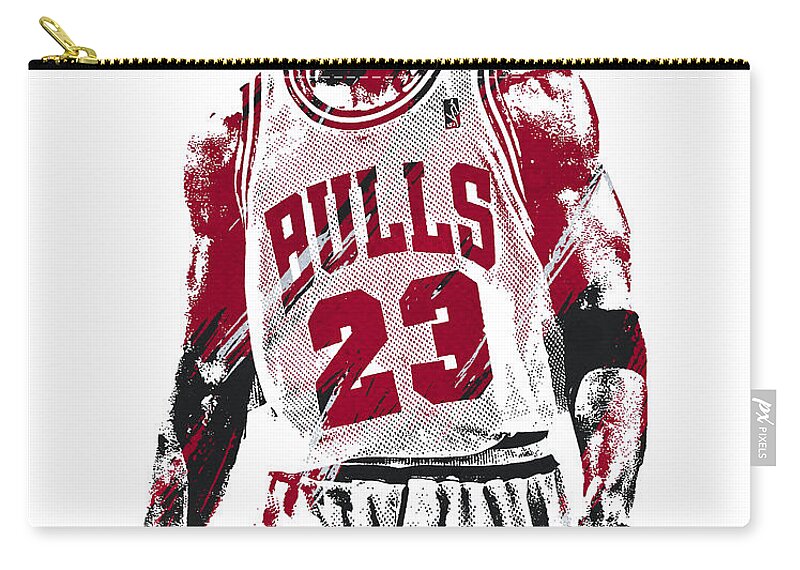 Michael Jordan Chicago Bulls Abstract Art 1 by Joe Hamilton