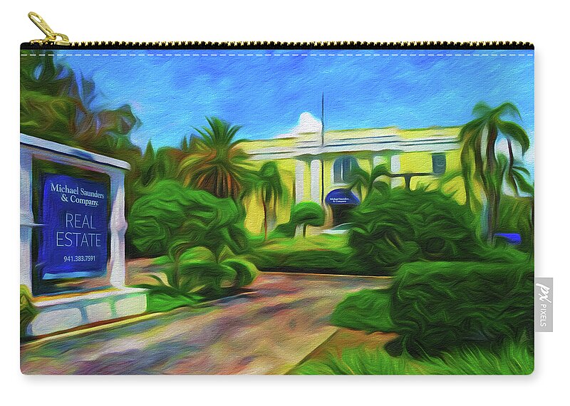 Michael Saunders Zip Pouch featuring the photograph Michael Saunders Longboat Key by Rolf Bertram