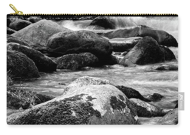 Middle Prong Trail Carry-all Pouch featuring the photograph Middle Prong Little River 7 by Phil Perkins