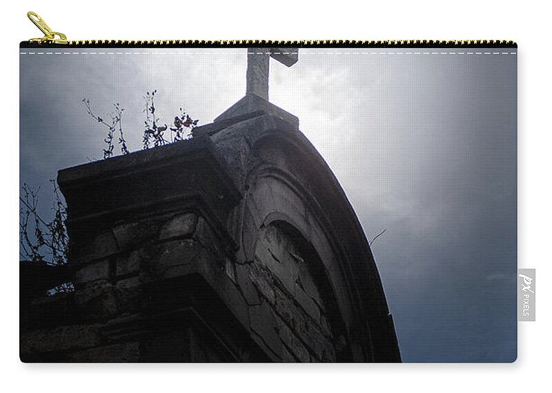 Cross Zip Pouch featuring the photograph Midnight by Alan Riches