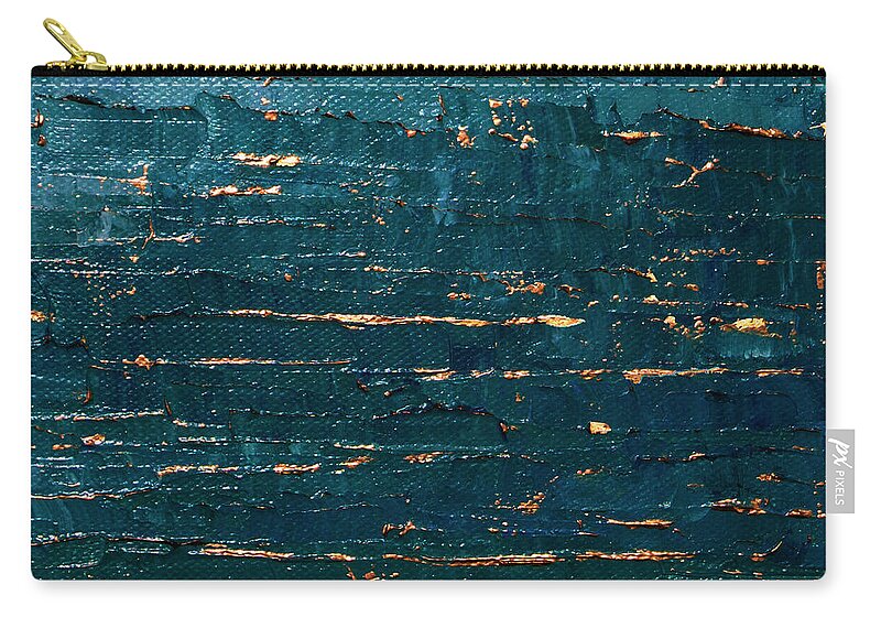 Ocean Carry-all Pouch featuring the painting Midnight Water by Linda Bailey