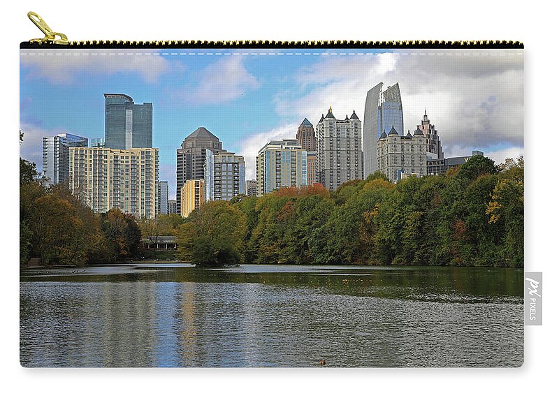 Atlanta Carry-all Pouch featuring the photograph Midtown Atlanta - Piedmont Park by Richard Krebs