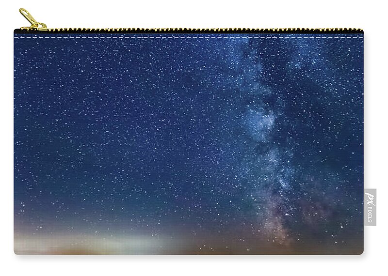 Stars Zip Pouch featuring the photograph Milky Way NSP by Joe Holley