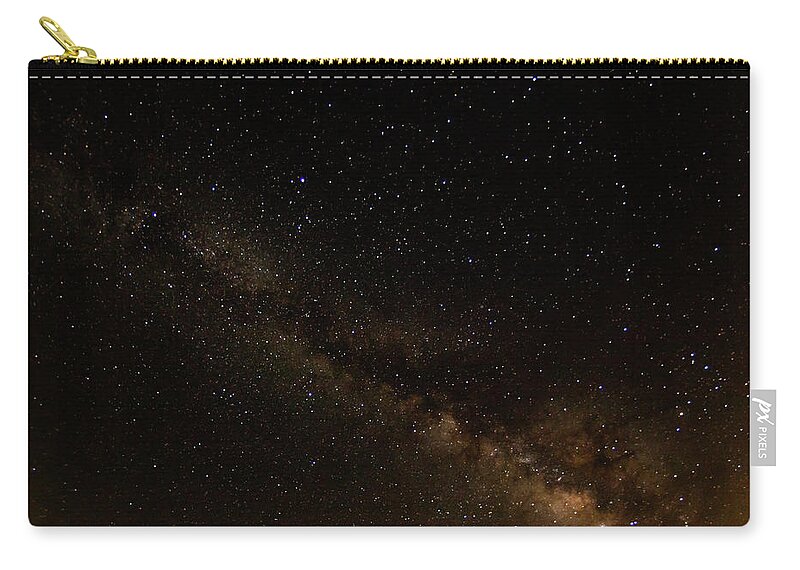 Milky Way Zip Pouch featuring the photograph Milky Way over Amboy by Dan Norton