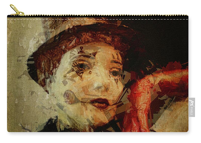 Circus Zip Pouch featuring the photograph Mime by Pete Rems