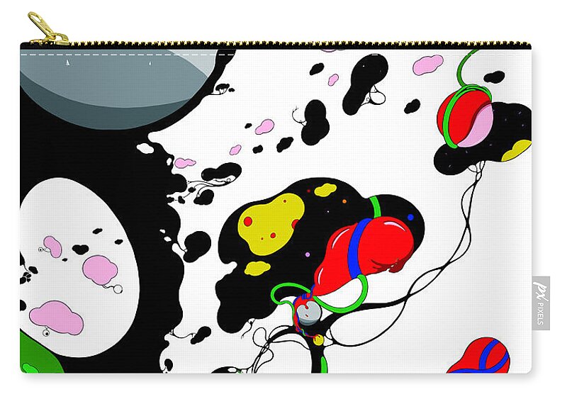Turth Zip Pouch featuring the digital art Mind Funk by Craig Tilley