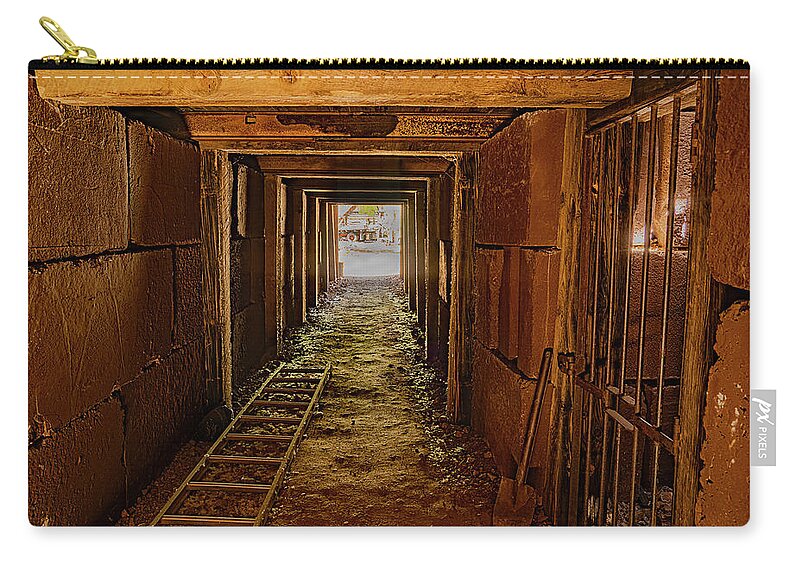  Carry-all Pouch featuring the photograph Mine Shaft by Al Judge
