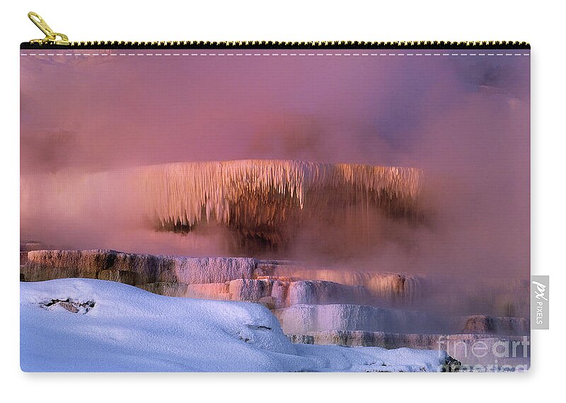 Dave Welling Carry-all Pouch featuring the photograph Minerva Springs Yellowstone National Park Wyoming by Dave Welling
