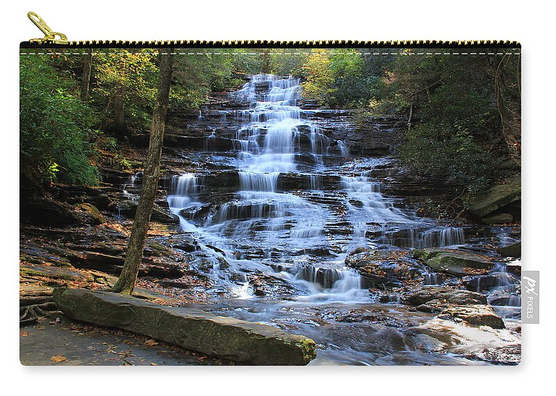 Waterfall Carry-all Pouch featuring the photograph Minnehaha Falls 2 - Georgia by Richard Krebs