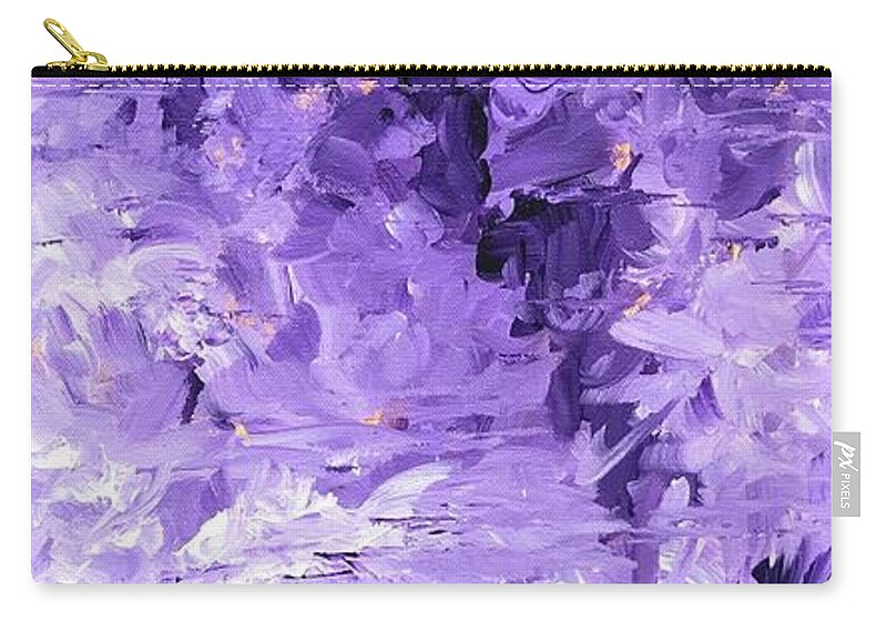 Mirage Zip Pouch featuring the painting Mirage #4 by Milly Tseng