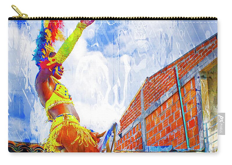 Contestant Zip Pouch featuring the photograph Miss Andalucia 2019 Candidate by Al Bourassa