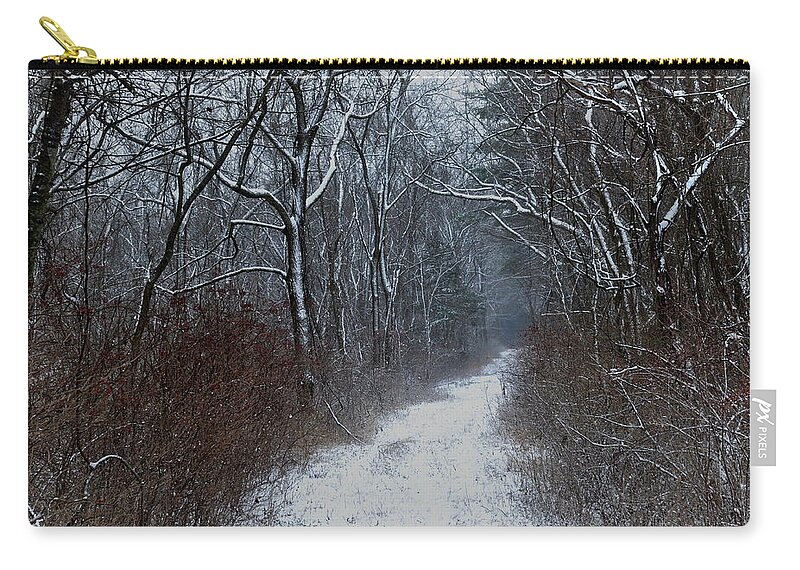  Zip Pouch featuring the photograph Missouri Woods1... by Thomas Gorman