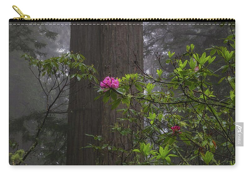 Botany Zip Pouch featuring the photograph A Pop of Pink by Jason Roberts