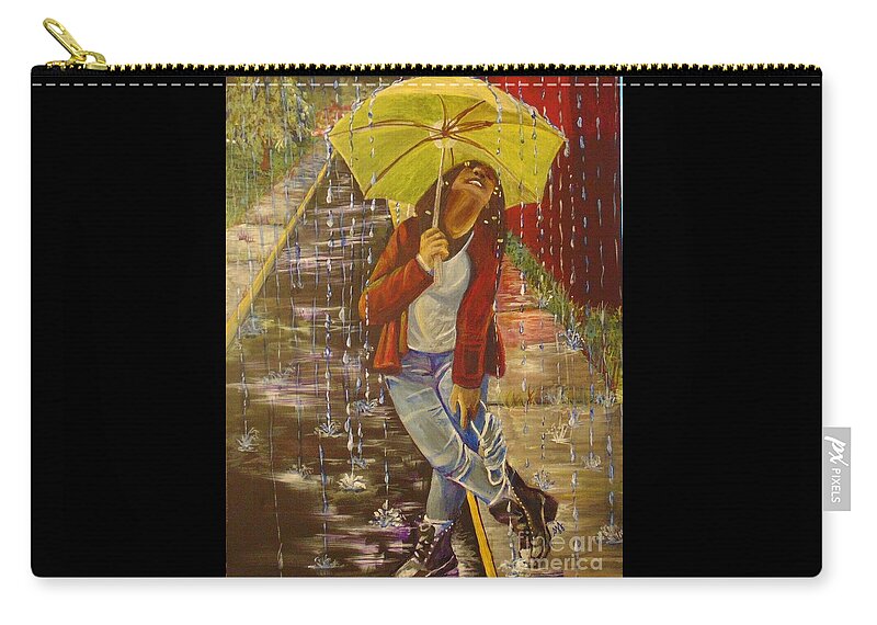 2021 Carry-all Pouch featuring the painting Mmxxi by Saundra Johnson