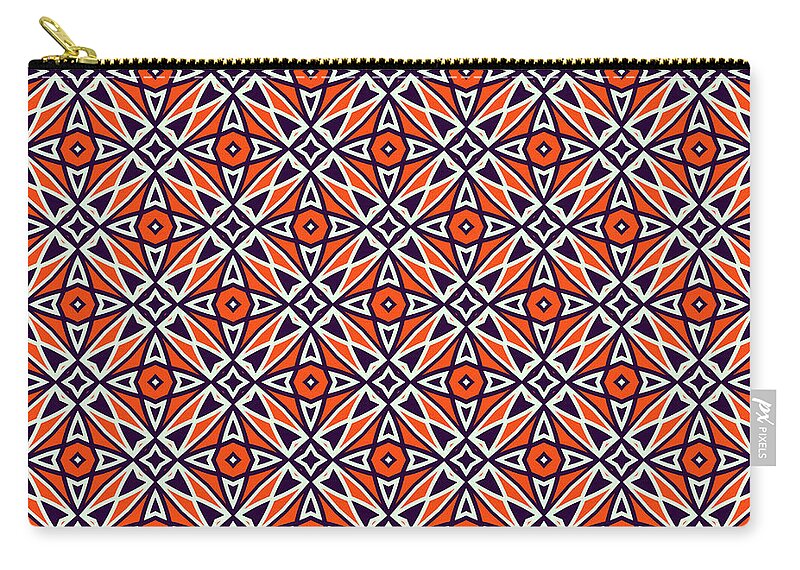 Patterns Zip Pouch featuring the digital art Modern Geometric Designer Pattern 2803 by Philip Preston