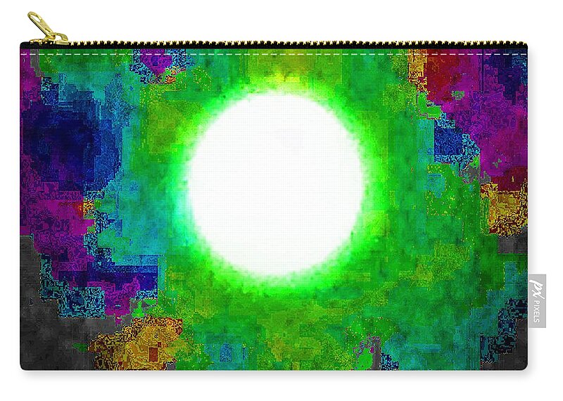 Moon Zip Pouch featuring the photograph Modern Moon by Andrew Lawrence