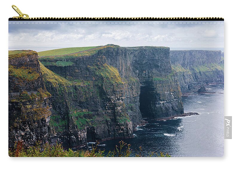 Eire Zip Pouch featuring the photograph Moher by Francesco Riccardo Iacomino