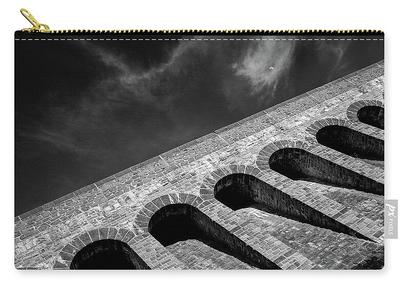 Mohne Dam Zip Pouch featuring the photograph Mohne Dam by Dave Bowman
