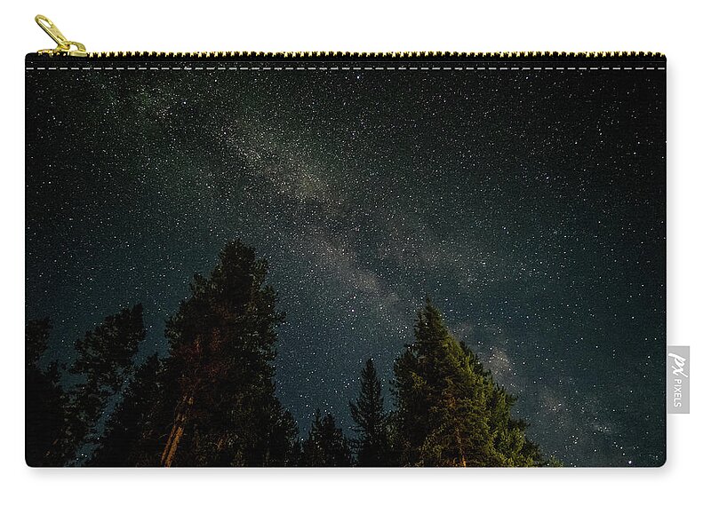 Montana Zip Pouch featuring the photograph Montana night sky by Alberto Zanoni