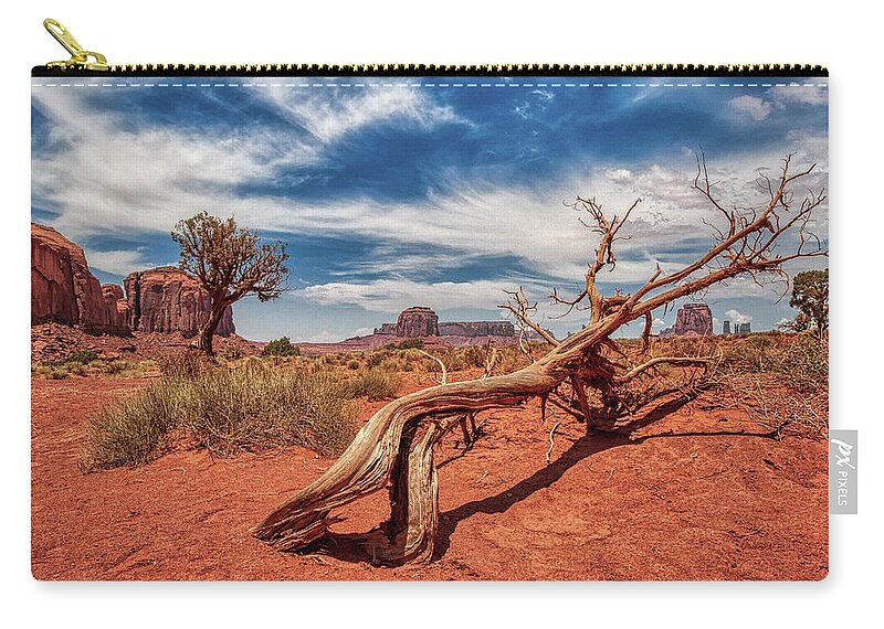 Plant Carry-all Pouch featuring the photograph Monument Valley 02 by Micah Offman