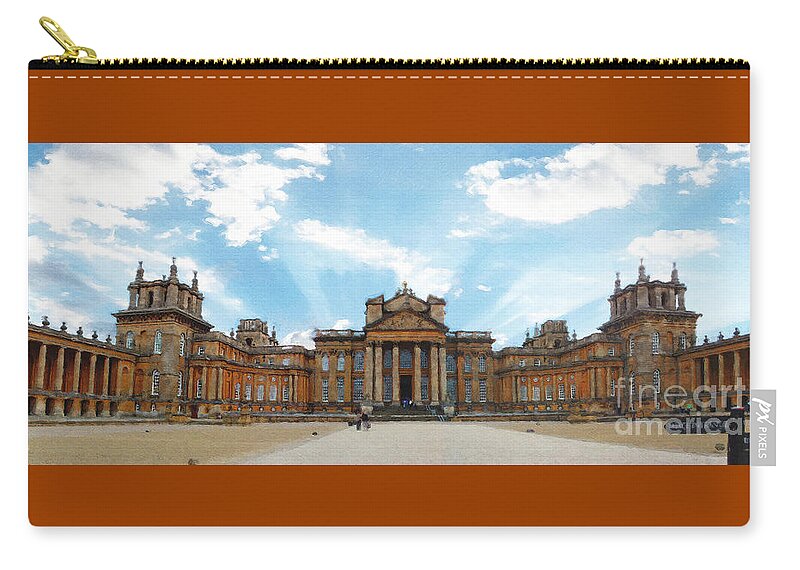 Blenheim Palace Carry-all Pouch featuring the photograph Morning at Blenheim Palace by Brian Watt
