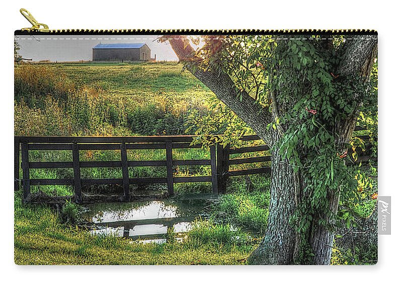 Kentucky Zip Pouch featuring the photograph Morning Has Broken by Randall Dill