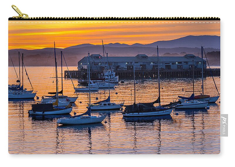 Monterey Zip Pouch featuring the photograph Morning Light in Monterey by Derek Dean