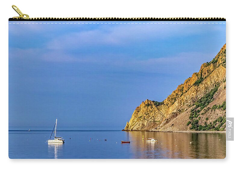 Morning Serenity Zip Pouch featuring the photograph Morning Serenity by Carolyn Derstine