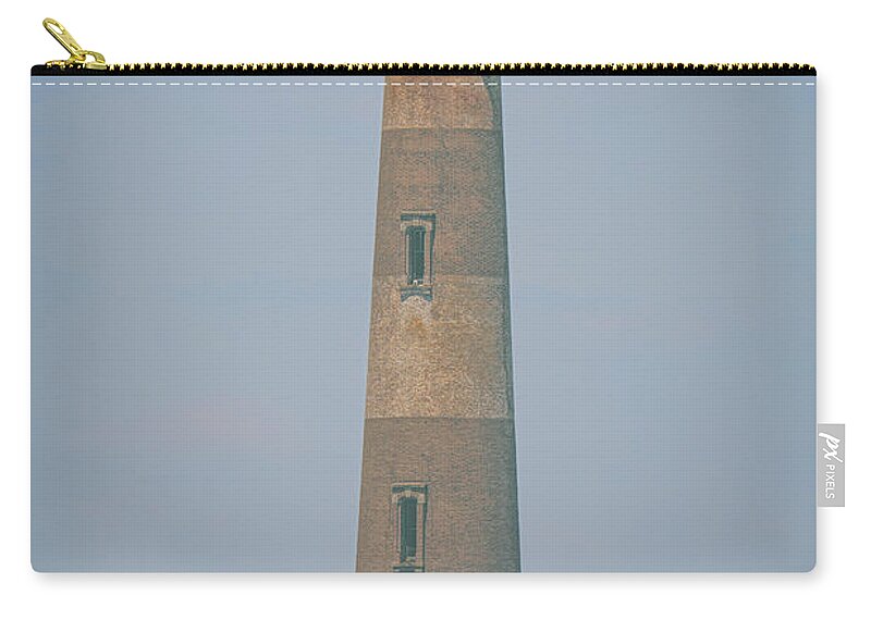 Morris Island Lighthouse Zip Pouch featuring the photograph Morris Island Lighthouse - Charleston South Carolina - Maritime Protection by Dale Powell