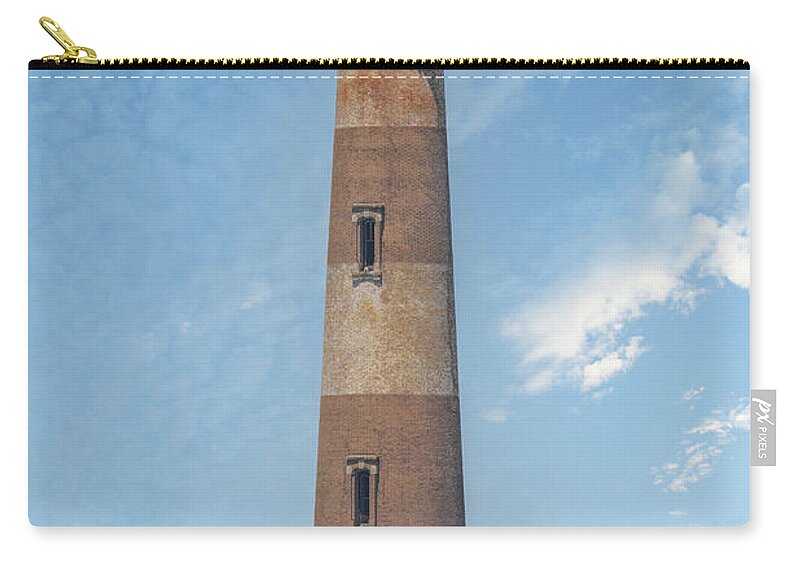 Morris Island Lighthouse Zip Pouch featuring the photograph Morris Island Lighthouse - Charleston South Carolina - Standing Tall by Dale Powell