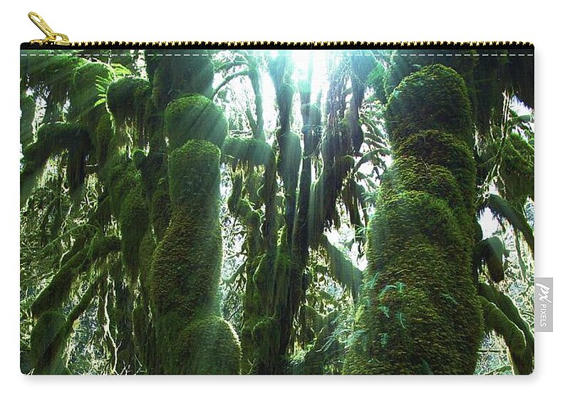 Nature Zip Pouch featuring the photograph Moss Heaven by Rachel Jitabebe