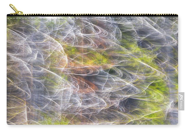 Abstract Zip Pouch featuring the photograph Motion in the Trees by Darren White