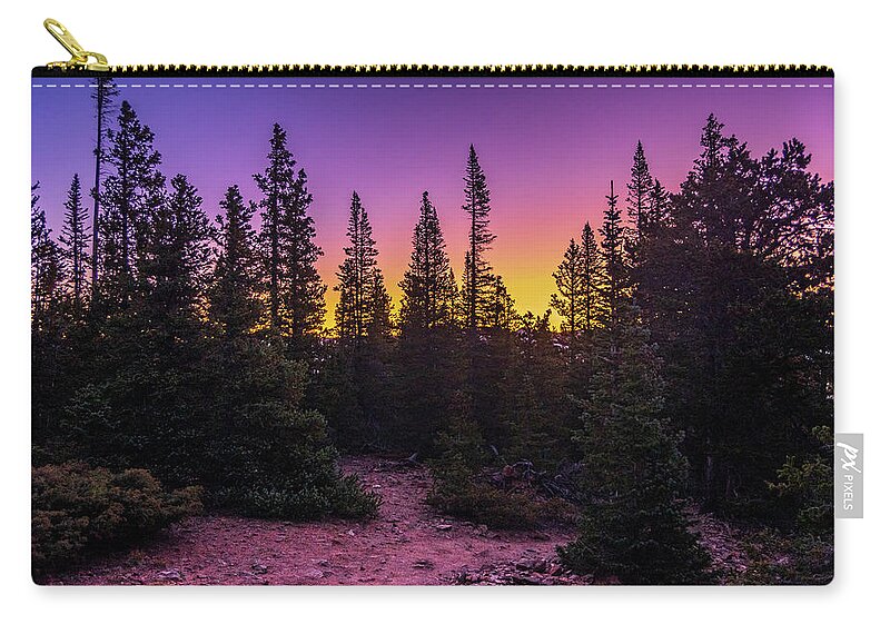 Hiking Zip Pouch featuring the photograph Mount Elbert Hike by Nathan Wasylewski