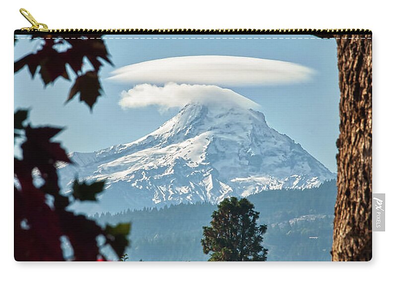 Autumn Zip Pouch featuring the photograph Mount Hood Close Up by Kirt Tisdale