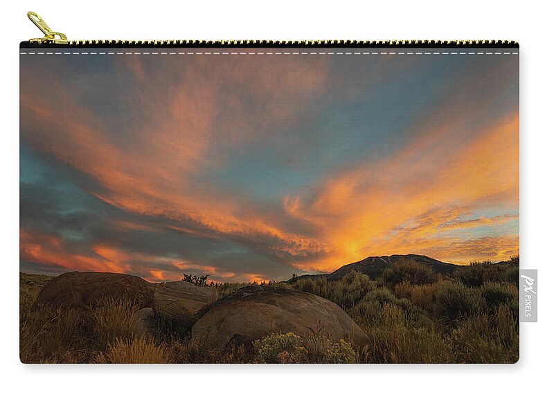 Sunset Carry-all Pouch featuring the photograph Mount Rose Sunset 2 by Ron Long Ltd Photography