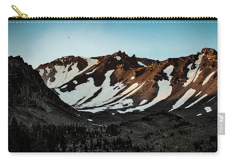 Druified Zip Pouch featuring the photograph Mount Shasta 21 by Rebecca Dru